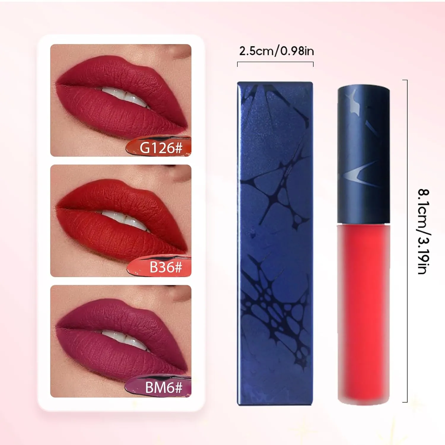 Lips Staining Lip Oil, 2025 New Long-Lasting Moisturizing Lip Tint for Natural Look, Waterproof Matte Lipstick for Makeup (H)