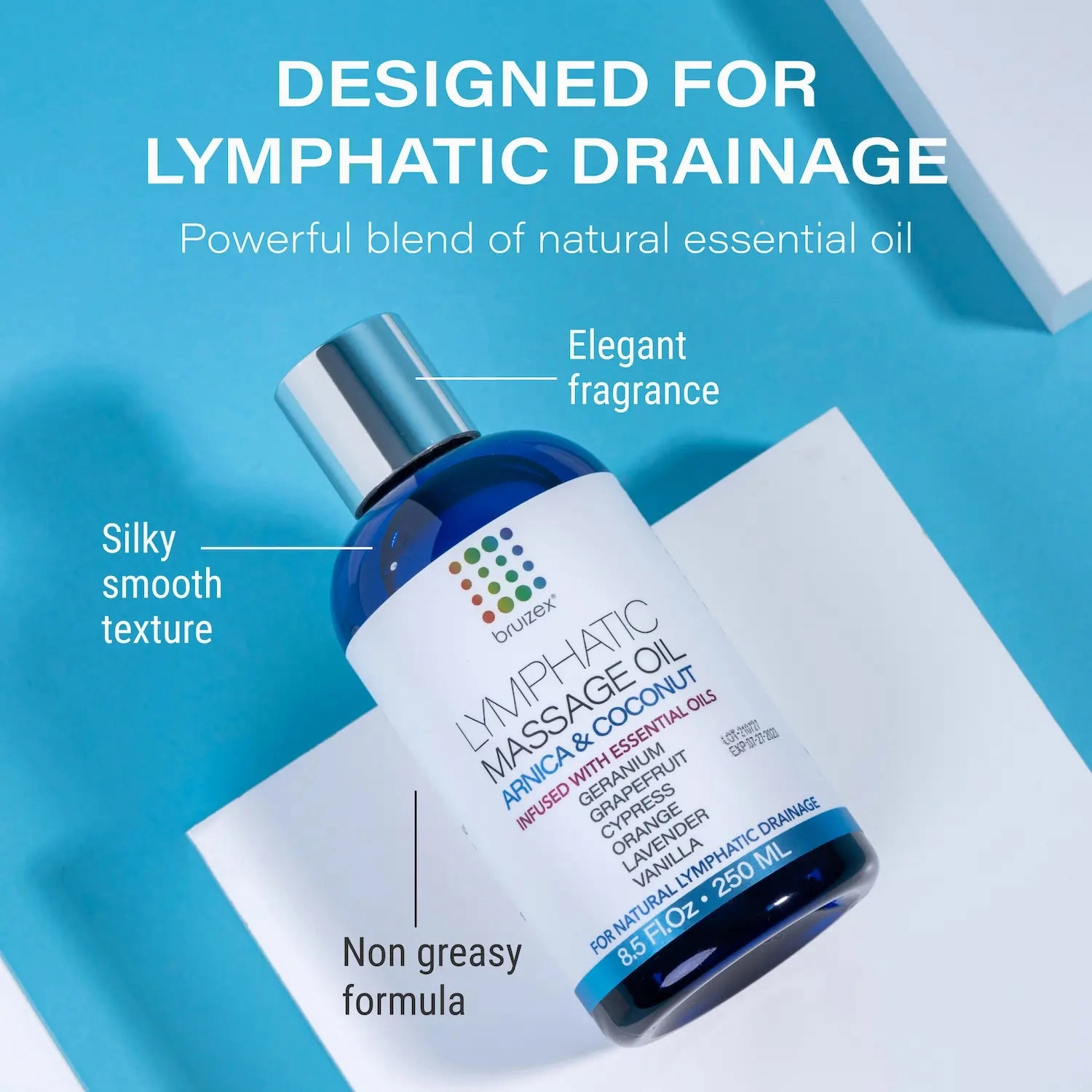Lymphatic Massage Oil with Arnica & Coconut