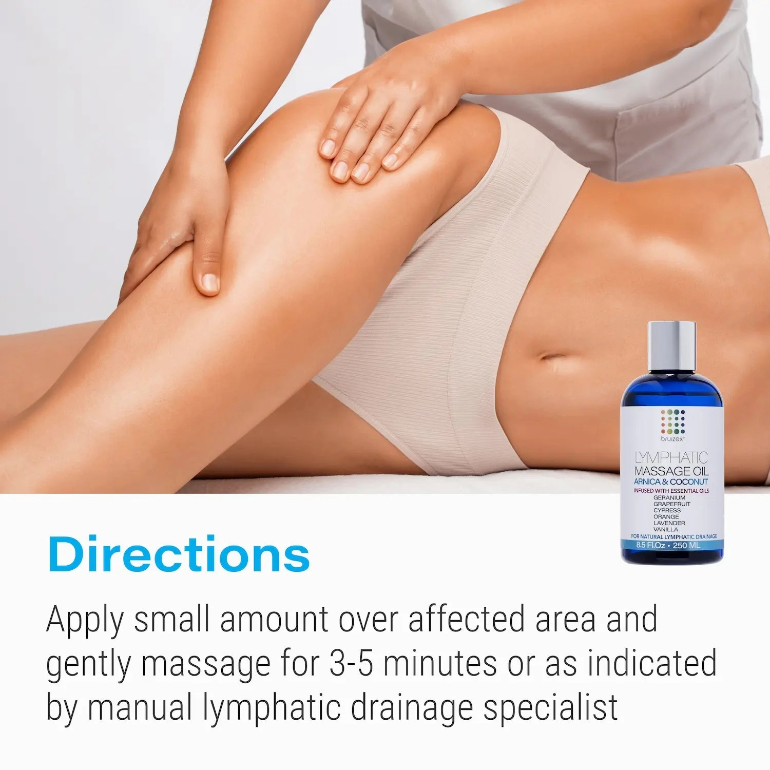 Lymphatic Massage Oil with Arnica & Coconut