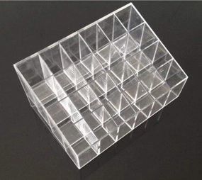 LYYS Clear Acrylic Compartment Lipstick Organizer Display Holder Stand Storage (24-Slot)