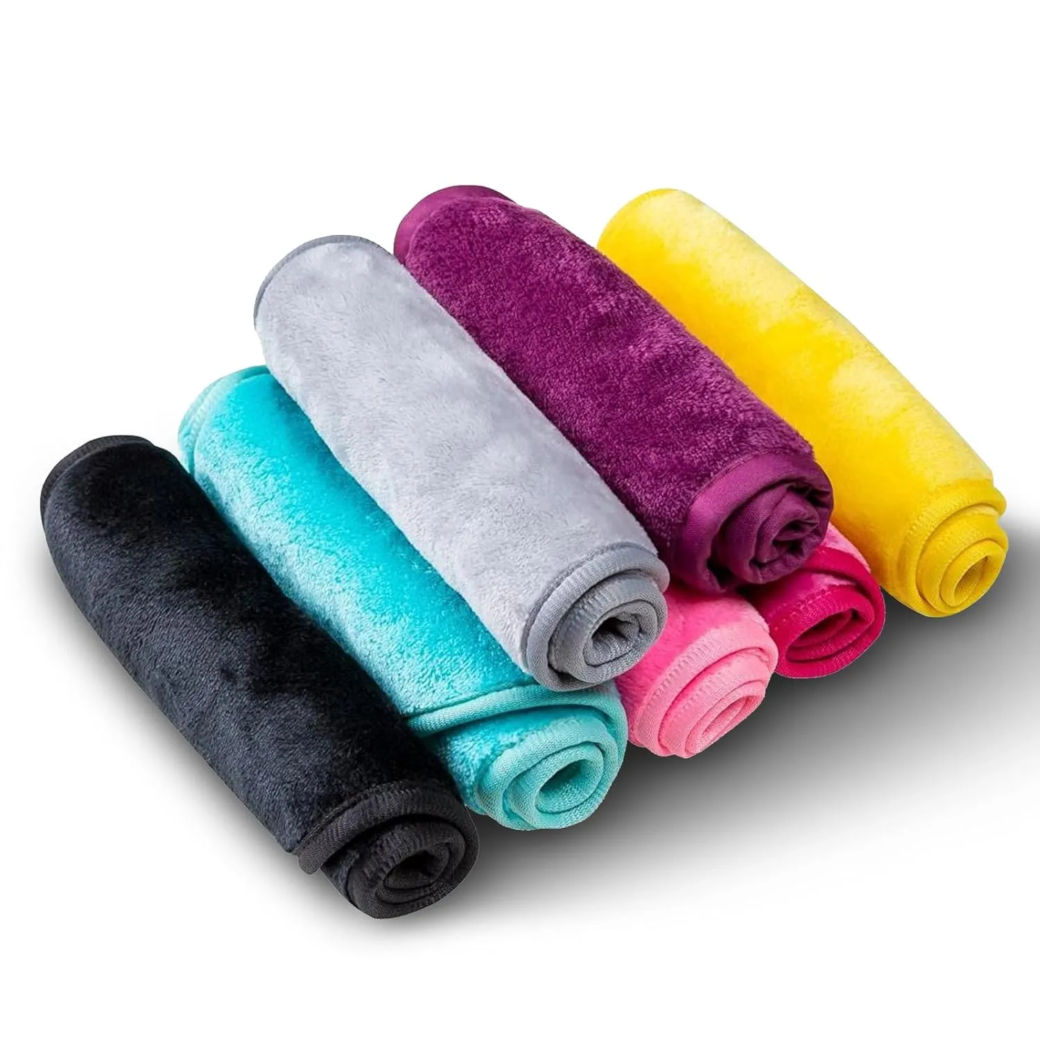 Makeup Remover Face Cleansing Cloth - Chemical-free Microfiber Reusable Facial Clean Towel, Remove Makeup Instantly with Only Water (7 PCS)
