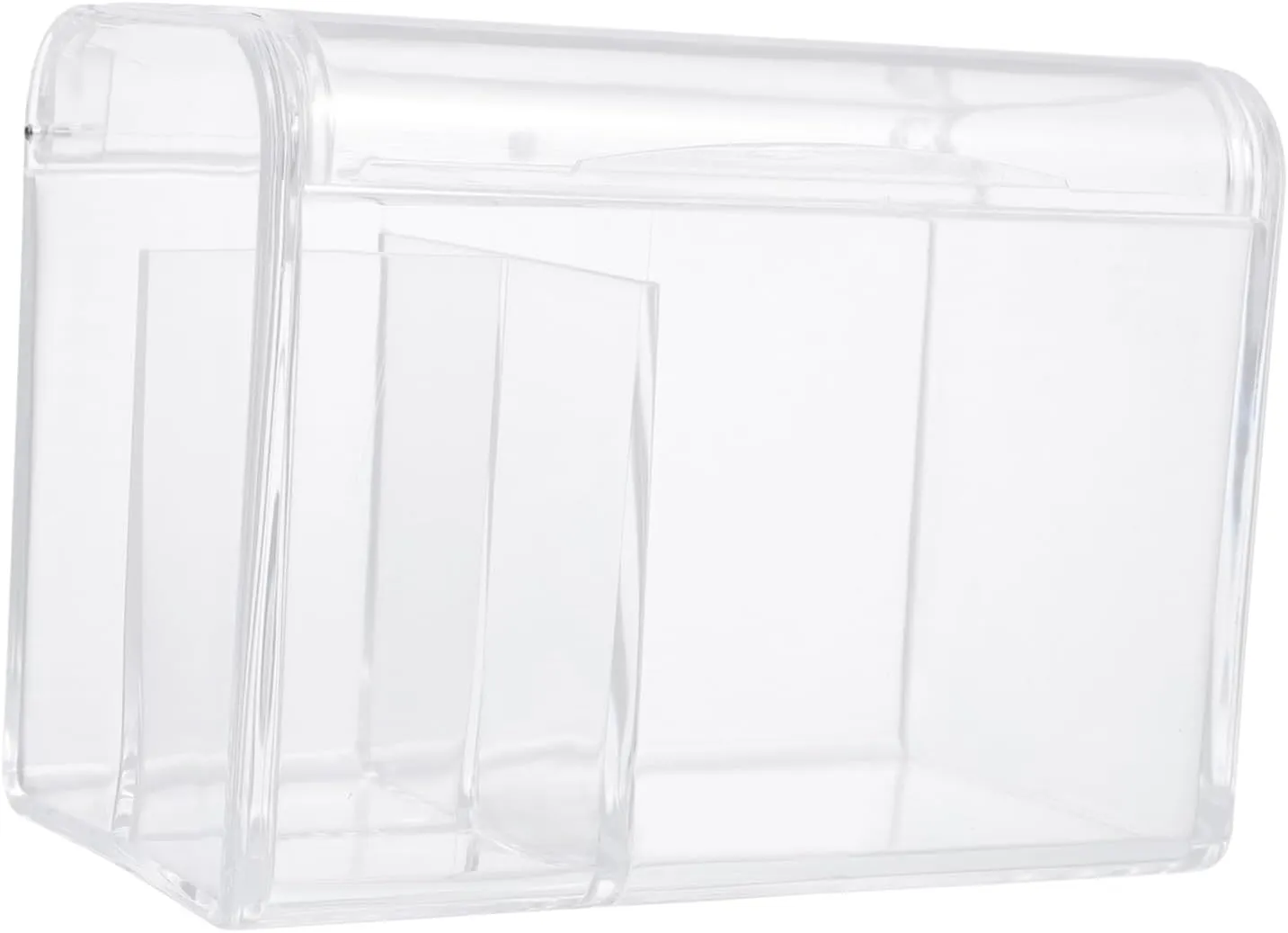 Makeup Sponge Case with Lid Transparent Cotton Pad Storage Box for Desktop Vanity Organization Elegant Design for Easy Access and Space Saving Cotton Swab Holder