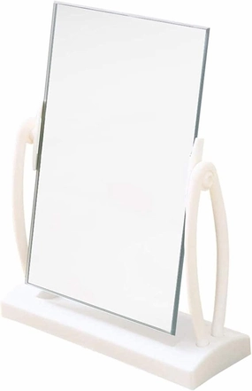 Makeup Mirror Makeup Mirror Desktop 360- Degree Rotating Vanity Mirror, Household Makeup Mirror, Student Princess Mirror, Small Square Mirror, Tabletop Cosmetic Mirror Portable Small Mirror