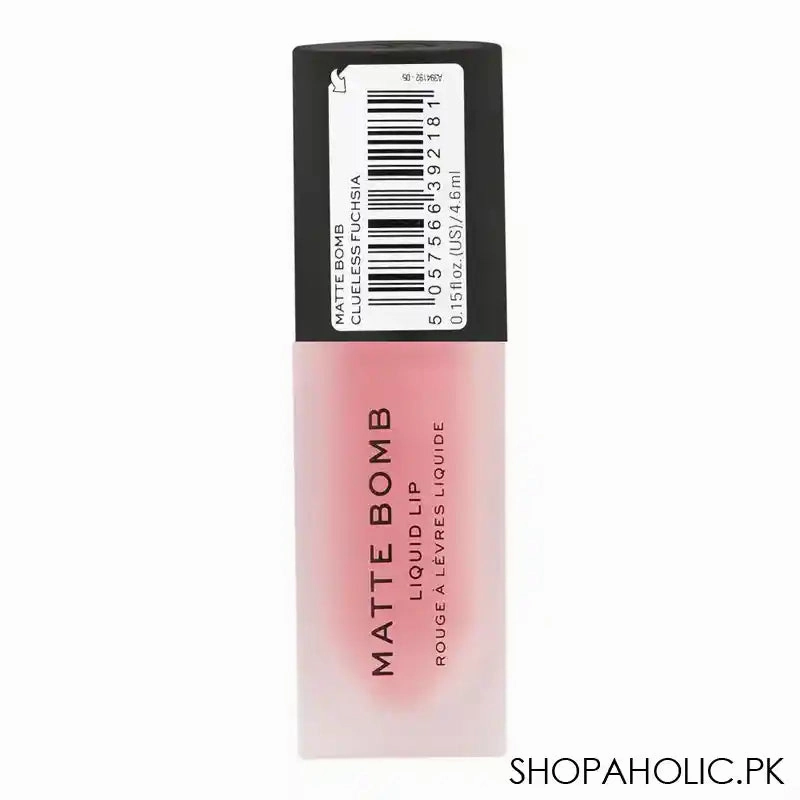 Makeup Revolution Matte Bomb Liquid Lipstick, Clueless Fuchsia, 4.6ml