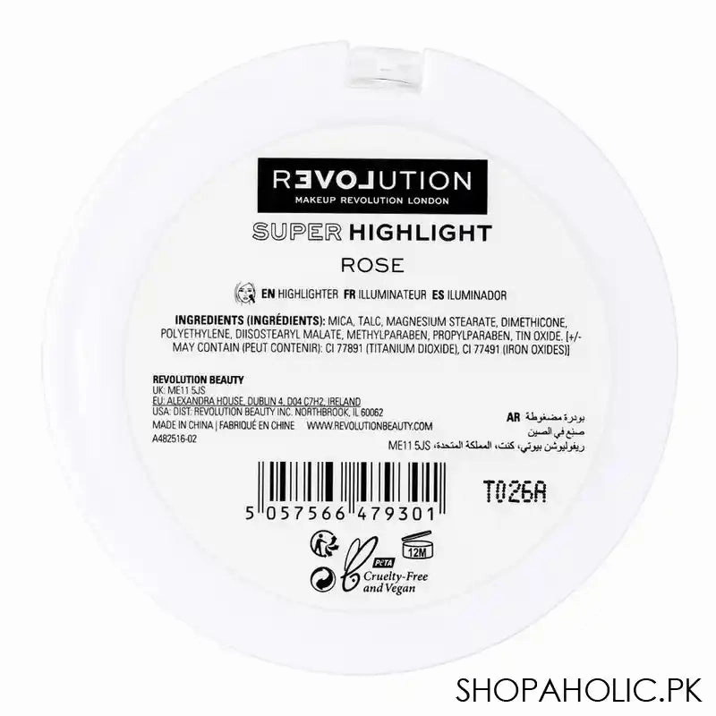 Makeup Revolution Relove Super Highlight Highlighter, Rose