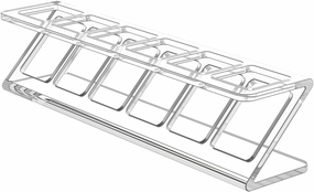 Marketing Holders Acrylic Lipstick and Lip Balm Holder 6 Slot Clear Storage Gloss and Makeup Liner Display for Retail Stores and Vanities
