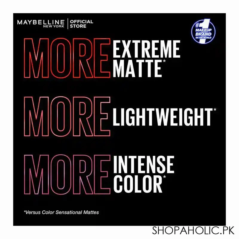 Maybelline New York Color Sensational Ultimatte Matte Lipstick, 1099 More Peach