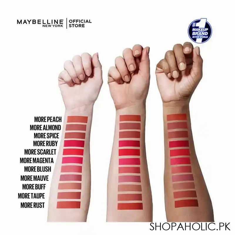 Maybelline New York Color Sensational Ultimatte Matte Lipstick, 1099 More Peach