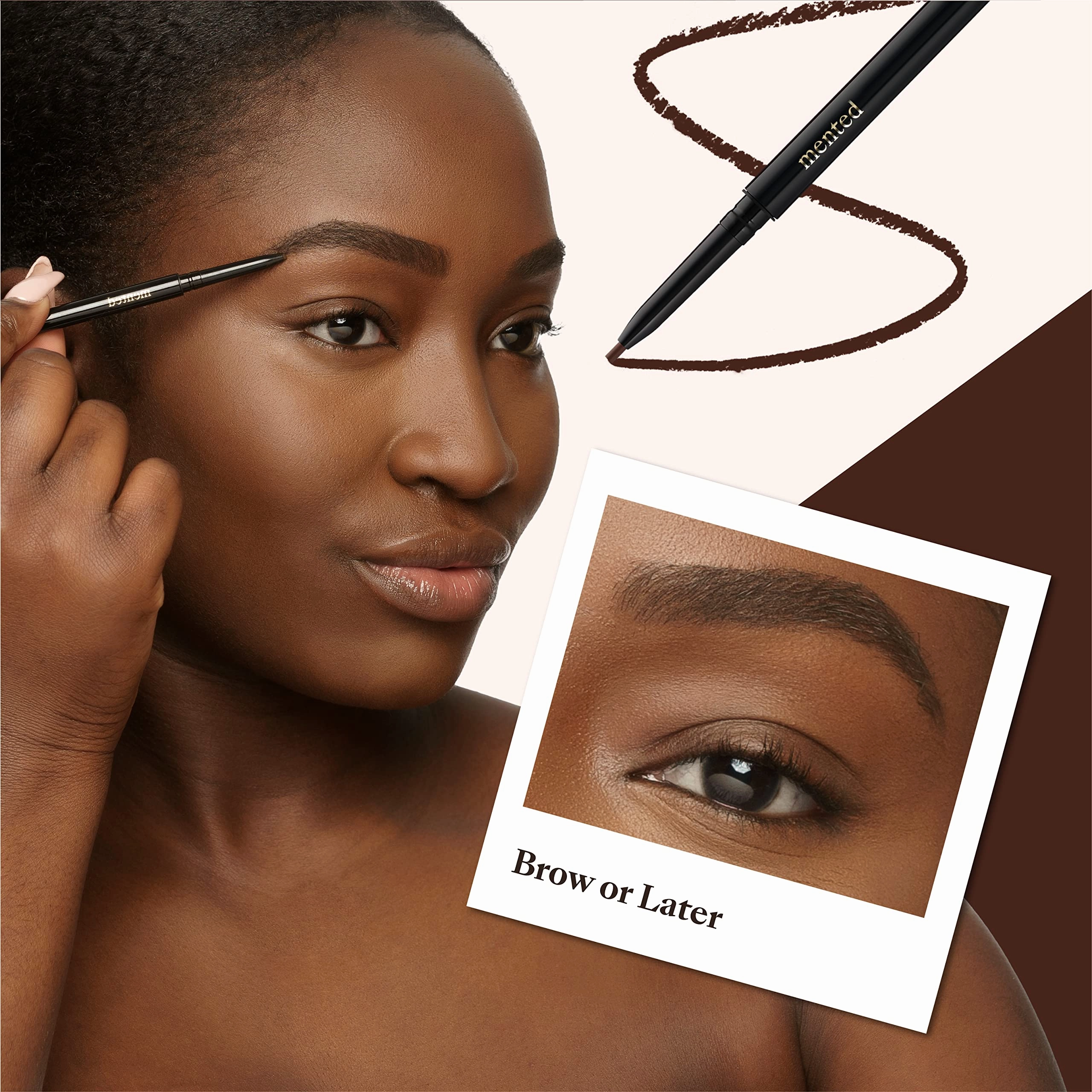 Mented Cosmetics | Nude and Dark Eyeshadows, Everynight Eye Shadow Palette   Gold and Bronze Highlighter, Sunkissed Highlighter Palette   Eyebrow Pencil (Medium Brown)   Long Live the Lash Mascara