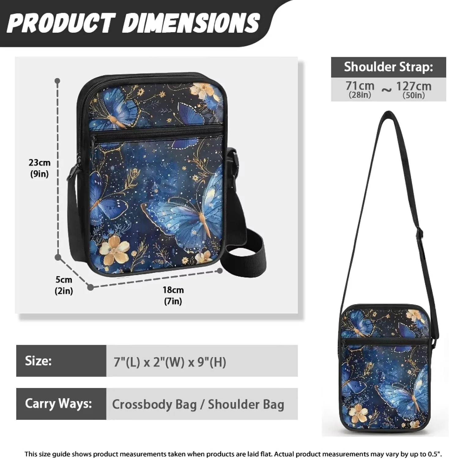 Messenger Bag for Men Lightweight Crossbody Shoulder Bag Shoulder Tote Purse for Women Store Small Items