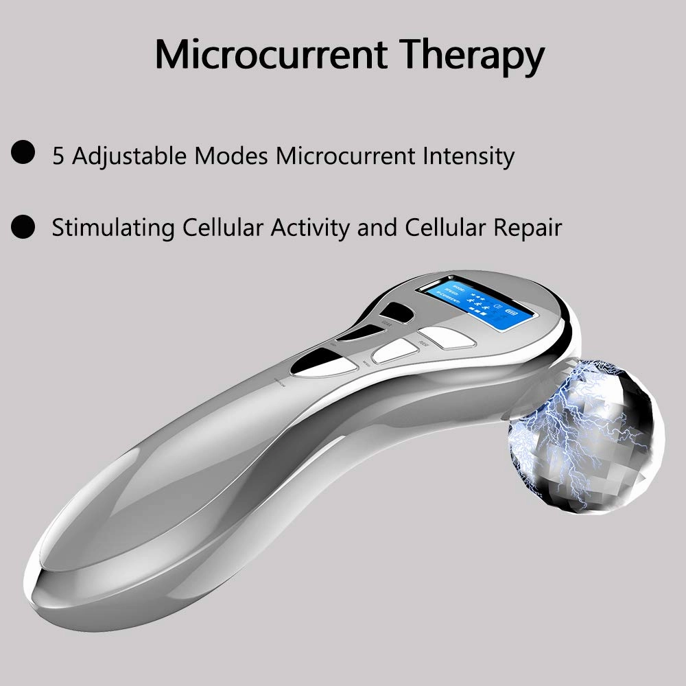 Microcurrent facial massager roller anti aging