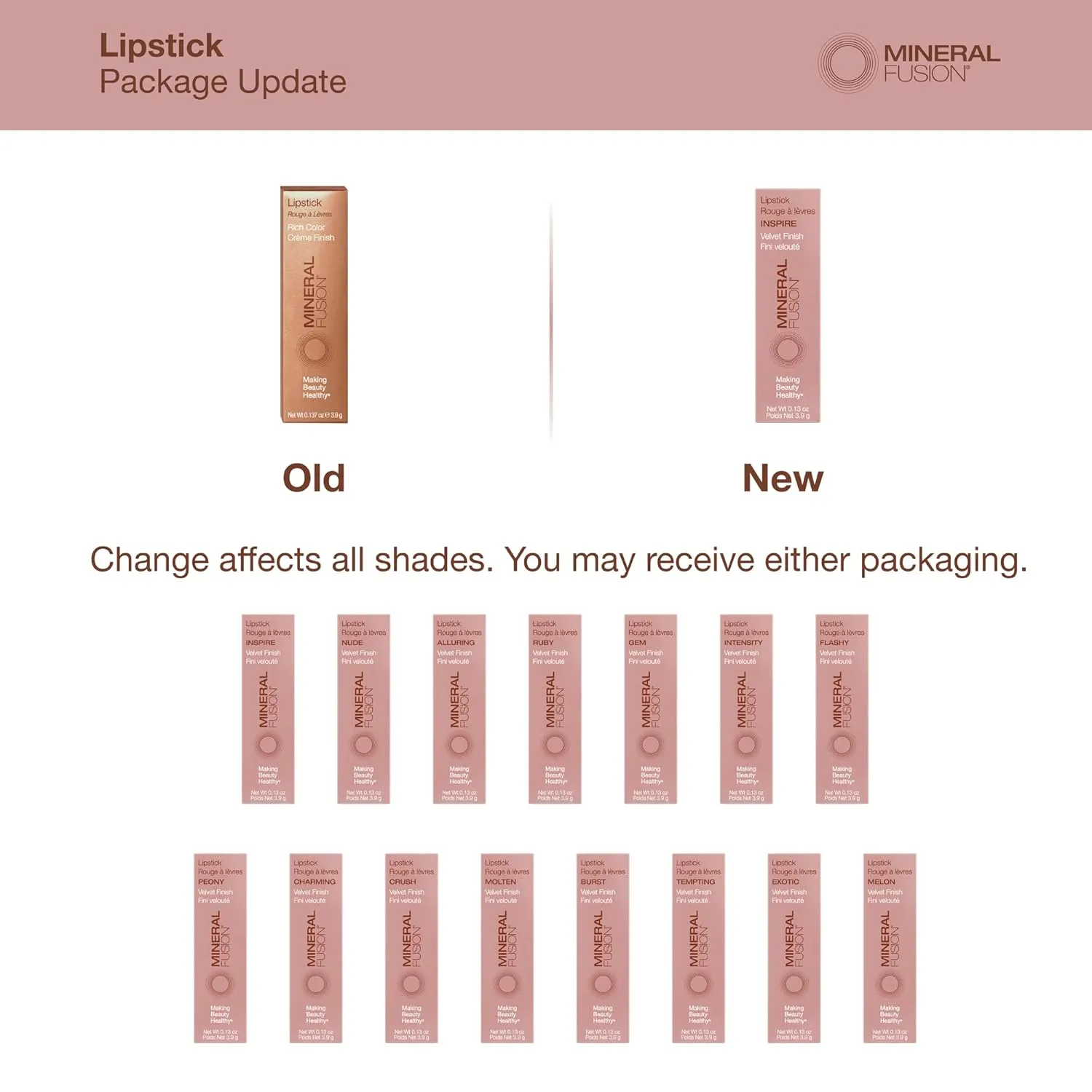 Mineral Fusion Lipstick, Intensity, .137 Ounce