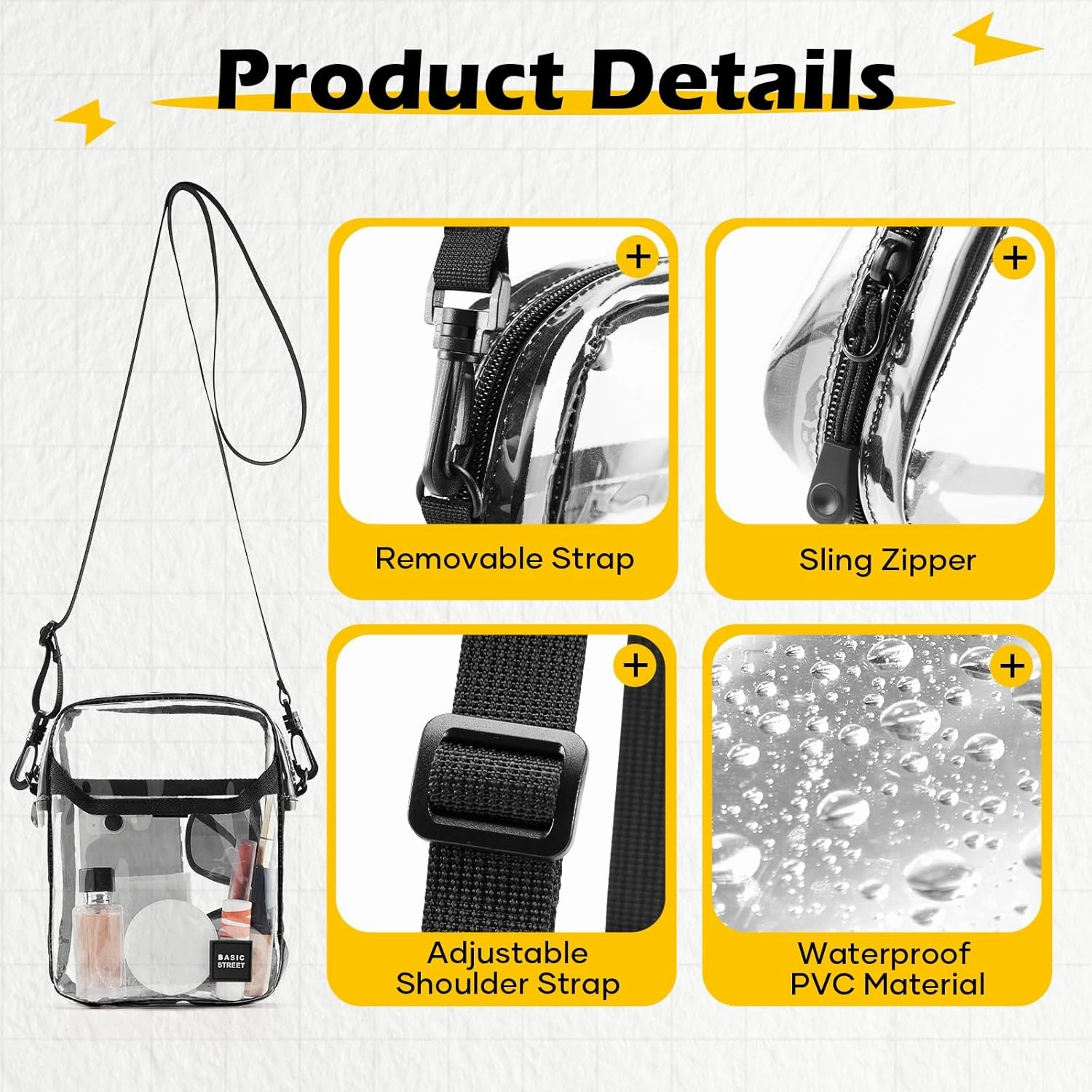 Mini Crossbody Bag Shoulder Bag for Men, Small Messenger Satchel Bag for Women