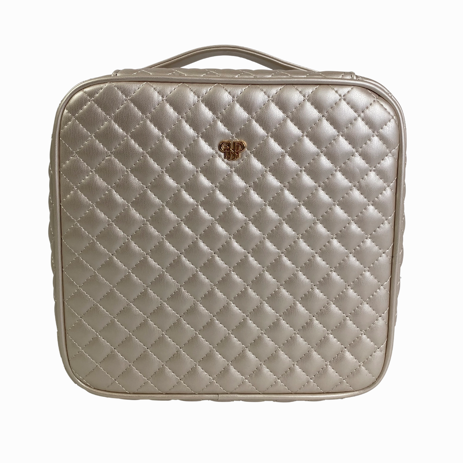 Mini Diva Makeup Case - Pearl Quilted