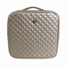 Mini Diva Makeup Case - Pearl Quilted