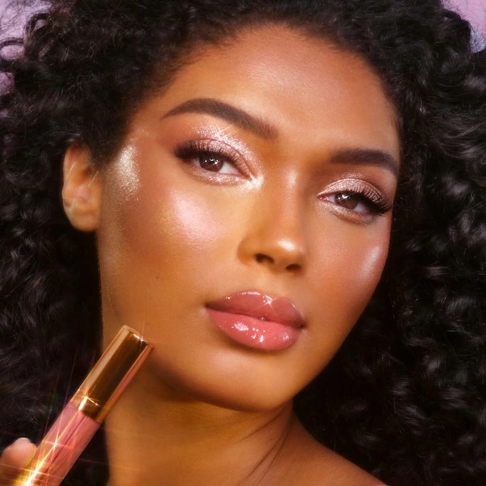 Mini Glossy Pink Lip Gloss   Lip Liner Set