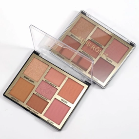 Miss Rose Face Kit - 7-Color Face Palette | Miss Rose 7-Color Blush
