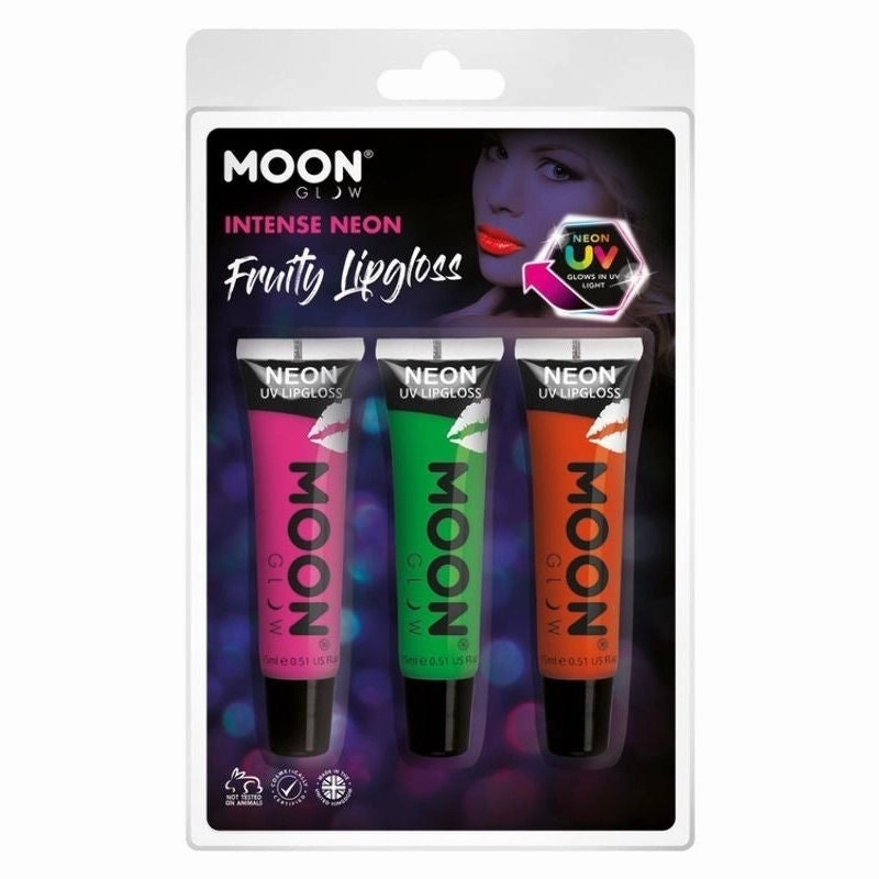 Moon Glow Intense Neon UV Fruity Lipgloss M37081 Costume Make Up