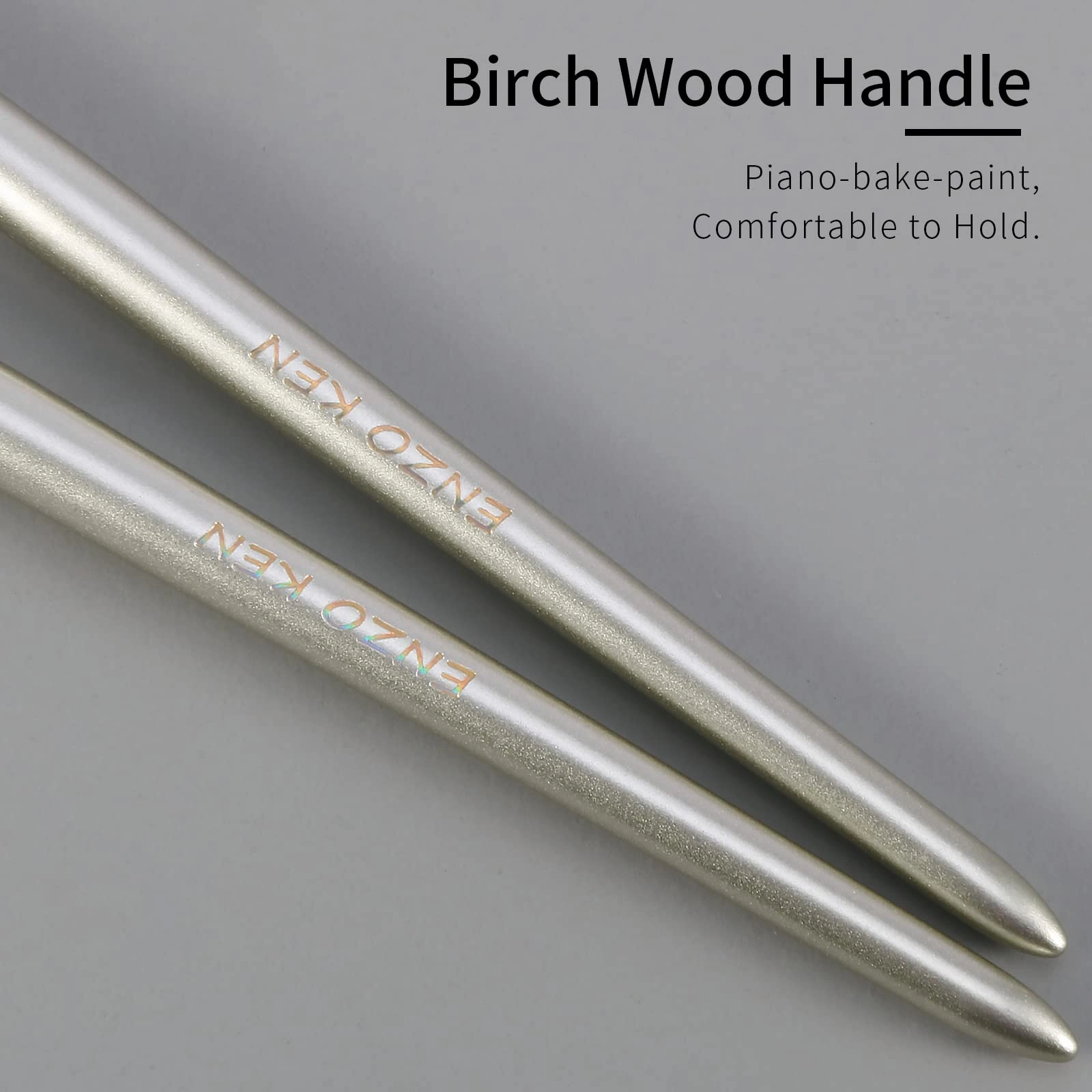 Natural Pony Hair Eye Shadow Brush by ENZO KEN, Small Nose Contour Brush, Angled Eyeshadow Brush, Angled Eye Shadow Brush, Single Eyeshadow Brush, Eye Brushes, Eyeshadow Blending Brush. (Gold, E202)