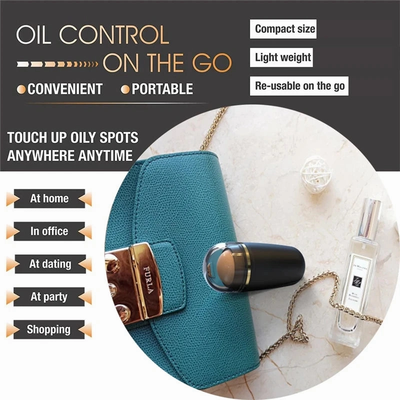 Natural Volcanic Stone Face Oil Absorbing Roller