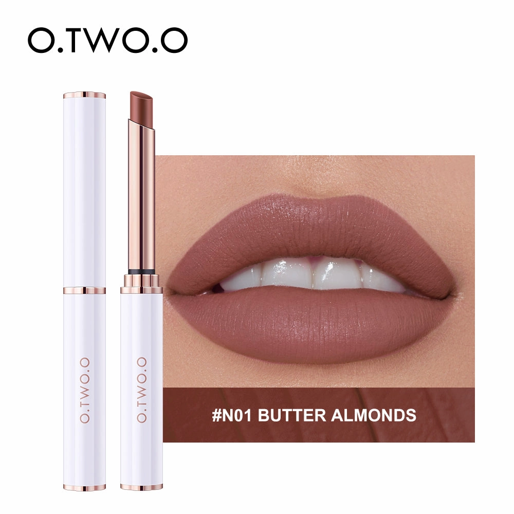 O.TWO.O 2021 New Arrival Wholesale Long Lasting Velvet Matte lipstick thin tube Lipstick High Saturation Lipstick