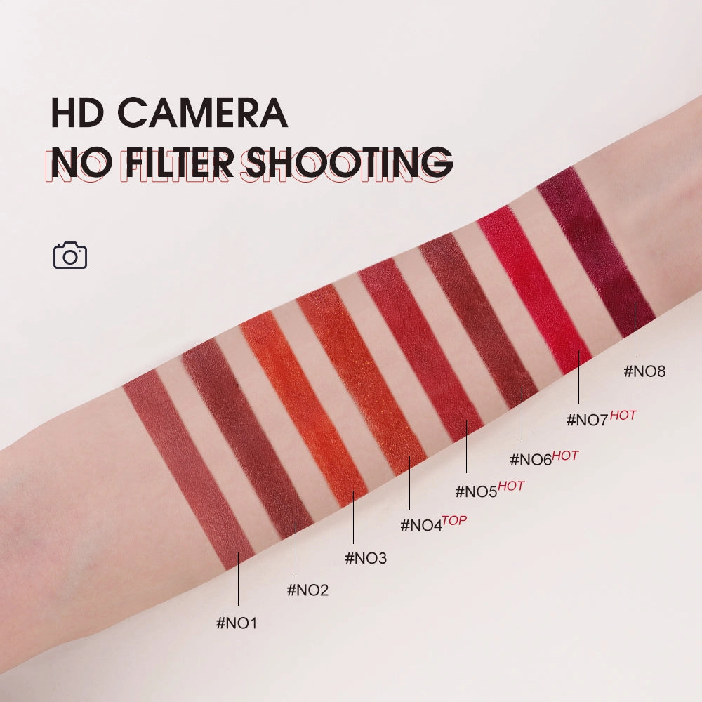 O.TWO.O 2021 New Arrival Wholesale Long Lasting Velvet Matte lipstick thin tube Lipstick High Saturation Lipstick