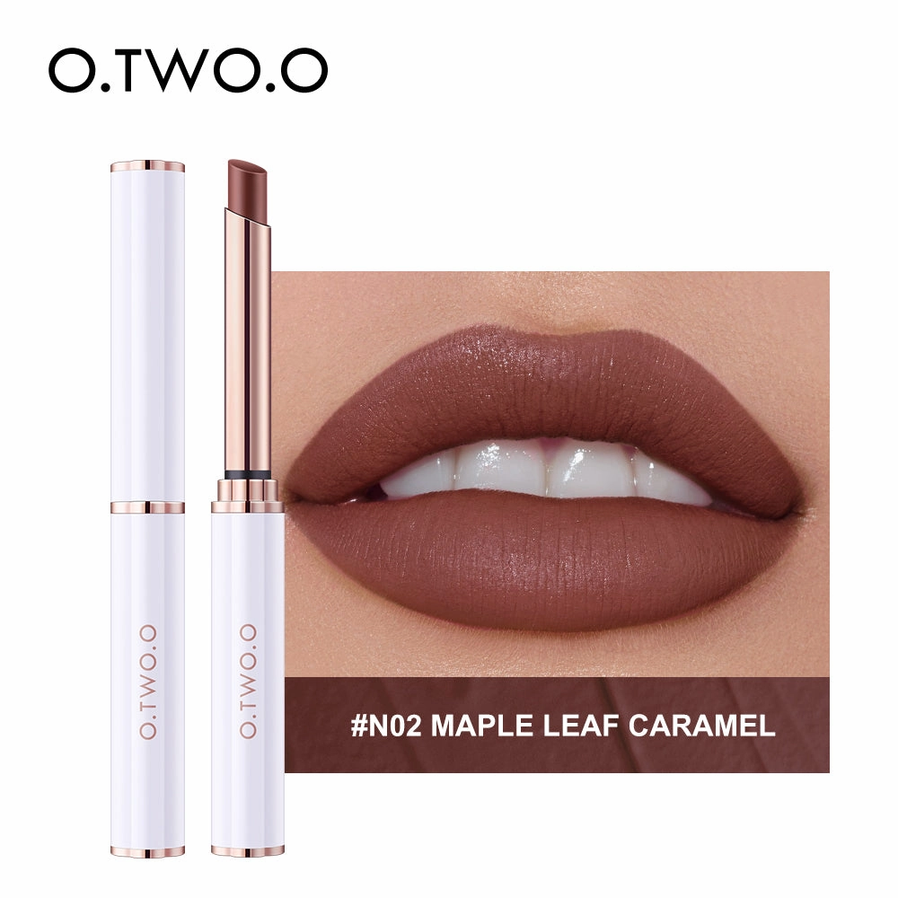 O.TWO.O 2021 New Arrival Wholesale Long Lasting Velvet Matte lipstick thin tube Lipstick High Saturation Lipstick
