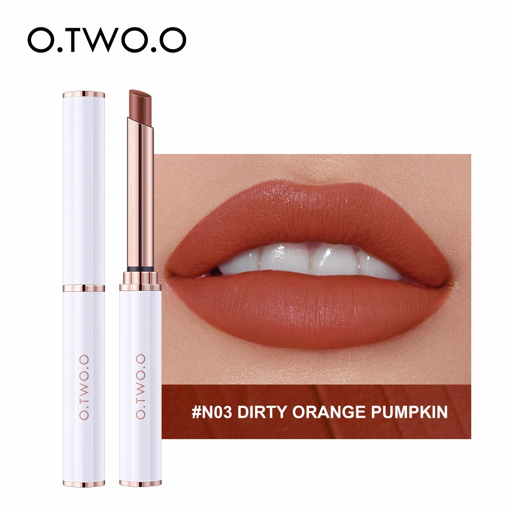 O.TWO.O 2021 New Arrival Wholesale Long Lasting Velvet Matte lipstick thin tube Lipstick High Saturation Lipstick
