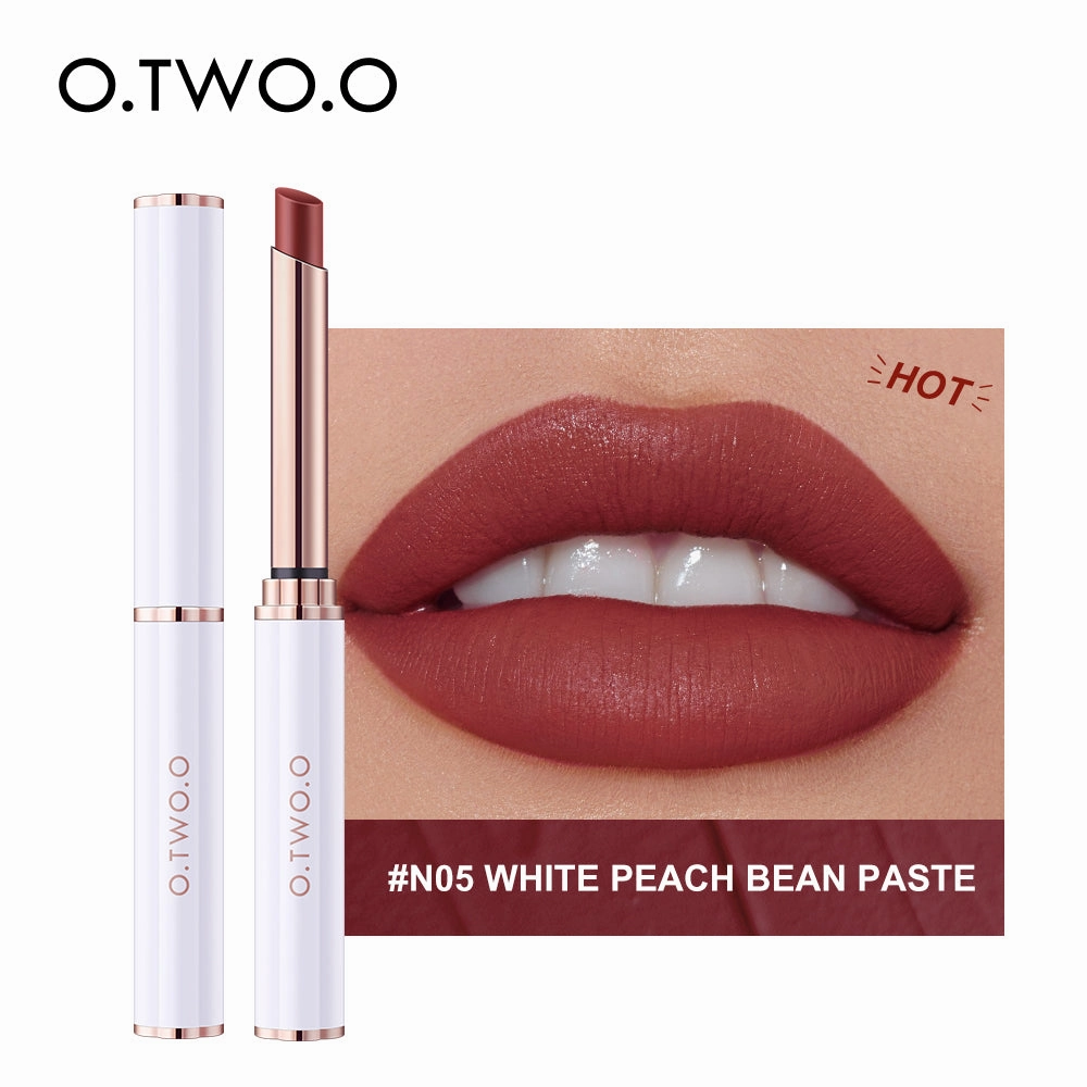O.TWO.O 2021 New Arrival Wholesale Long Lasting Velvet Matte lipstick thin tube Lipstick High Saturation Lipstick