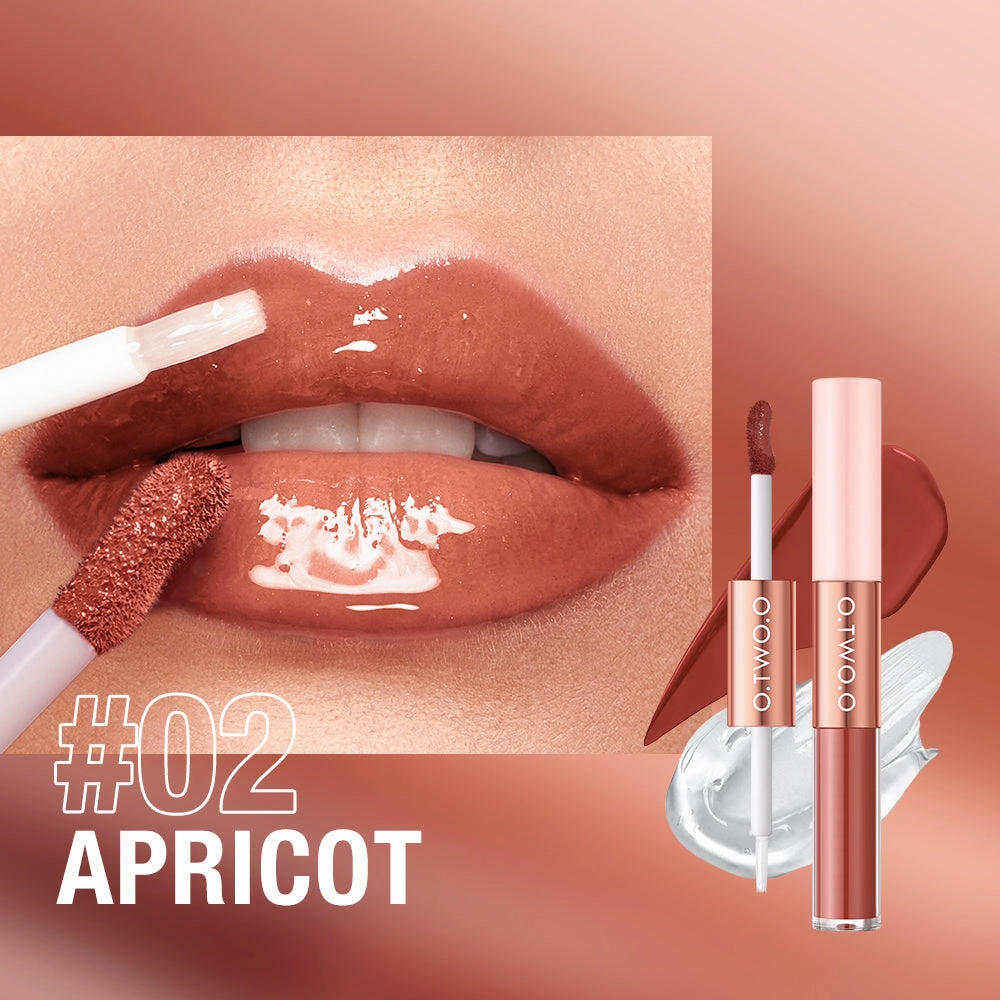 O.TWO.O 2 IN 1 Matte Long Wear Lip Gloss Clear Moisturizing Lip Oil Wholesale Supplier