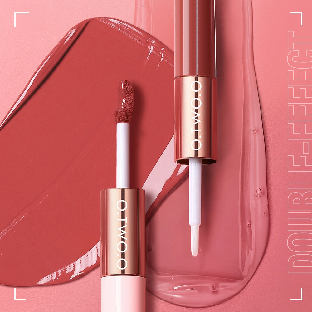 O.TWO.O 2 IN 1 Matte Long Wear Lip Gloss Clear Moisturizing Lip Oil Wholesale Supplier