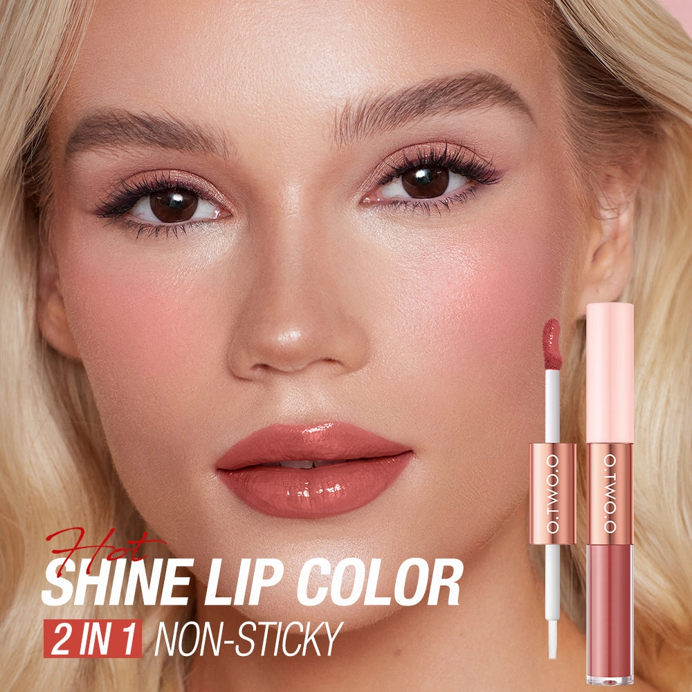 O.TWO.O 2 IN 1 Matte Long Wear Lip Gloss Clear Moisturizing Lip Oil Wholesale Supplier