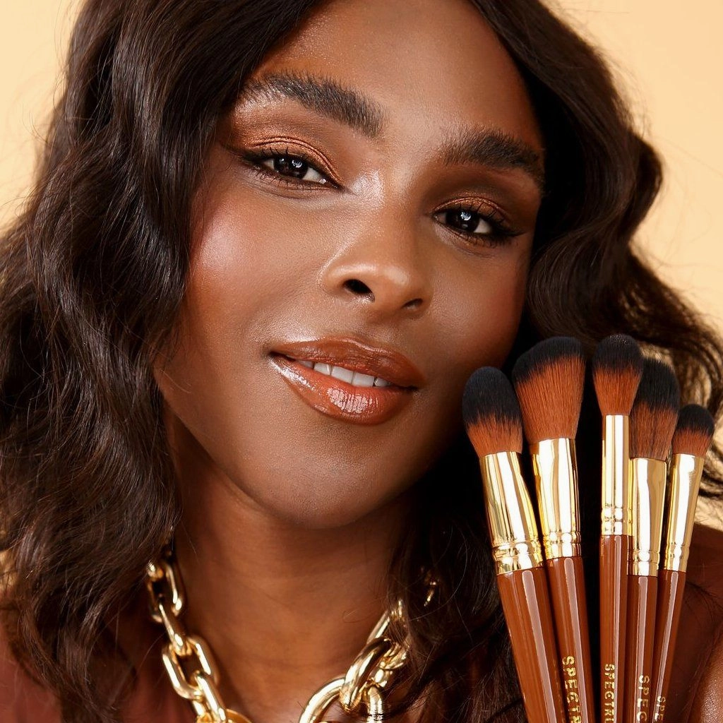 Pantherine 5 Piece Face Makeup Brush Set