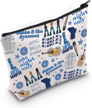 POFULL Mamma Music Inspired Cosmetic Bag Musical Theatre Lover Gift (Mamma Cosmetic Bag)