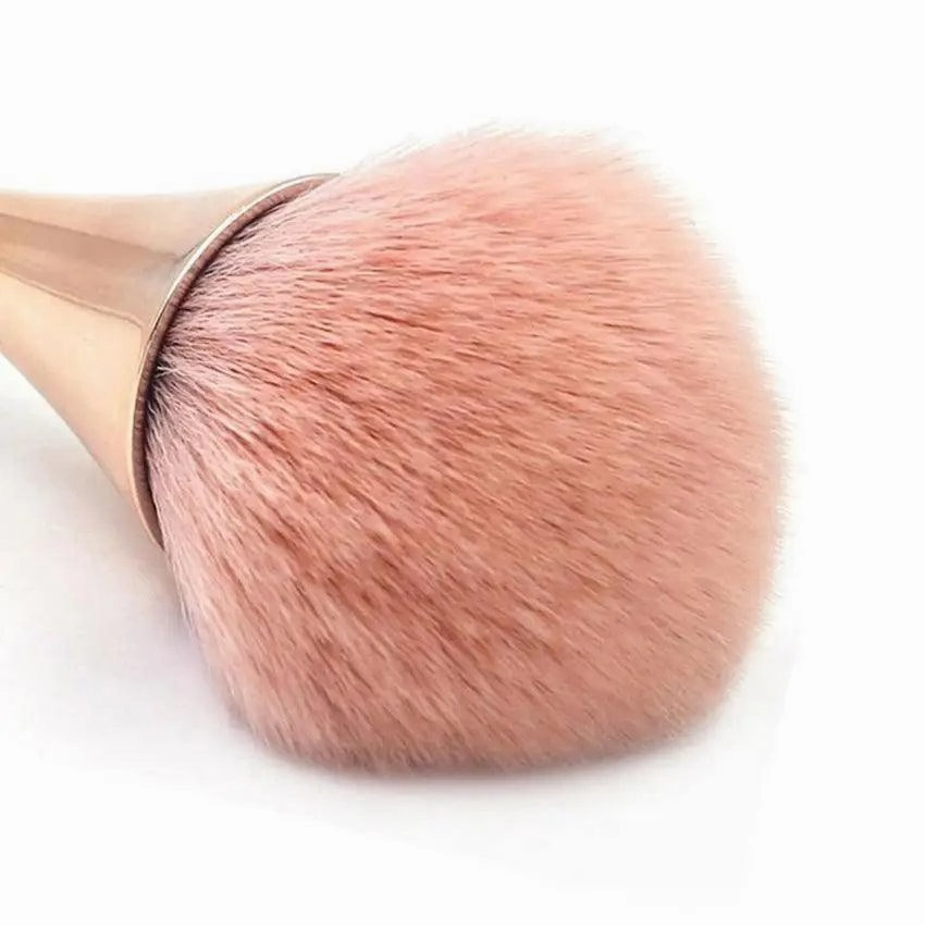 Professional Rose Gold Powder Brush For Make Up Foundation Brush- Professional Fluffy Loose Setting Powder Brush