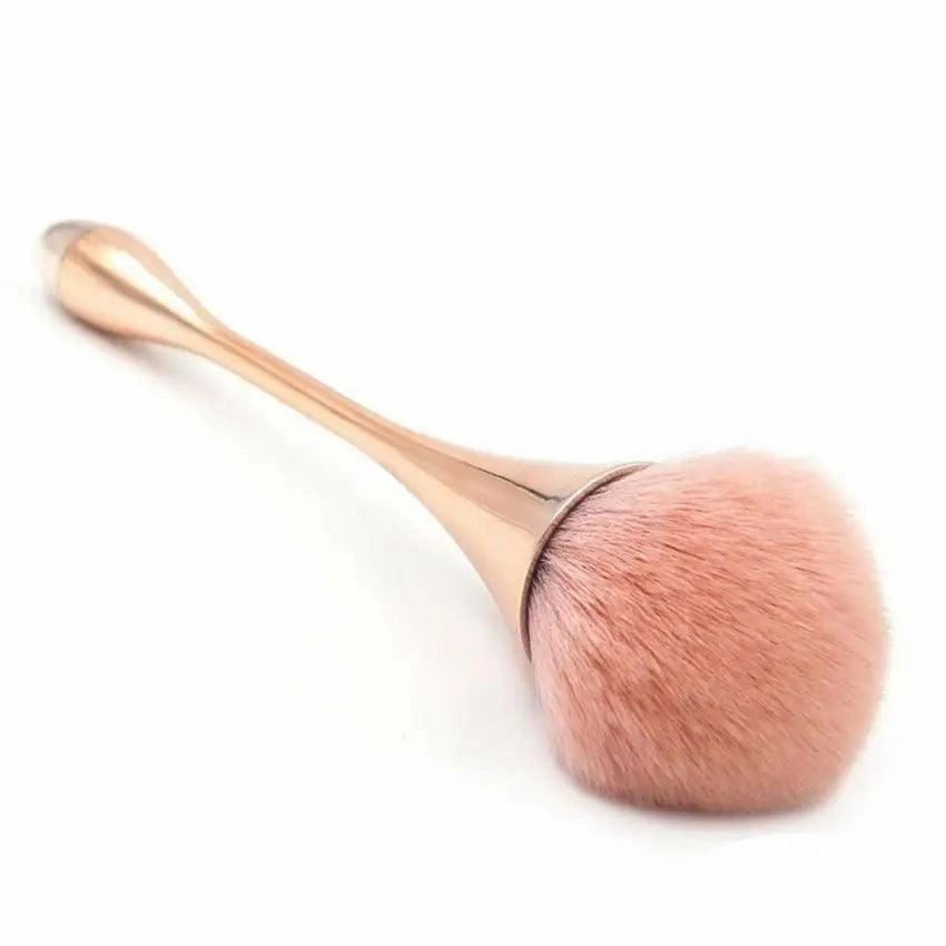 Professional Rose Gold Powder Brush For Make Up Foundation Brush- Professional Fluffy Loose Setting Powder Brush