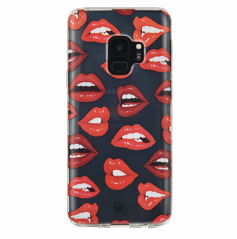 Red Lips Samsung Galaxy Clear Case