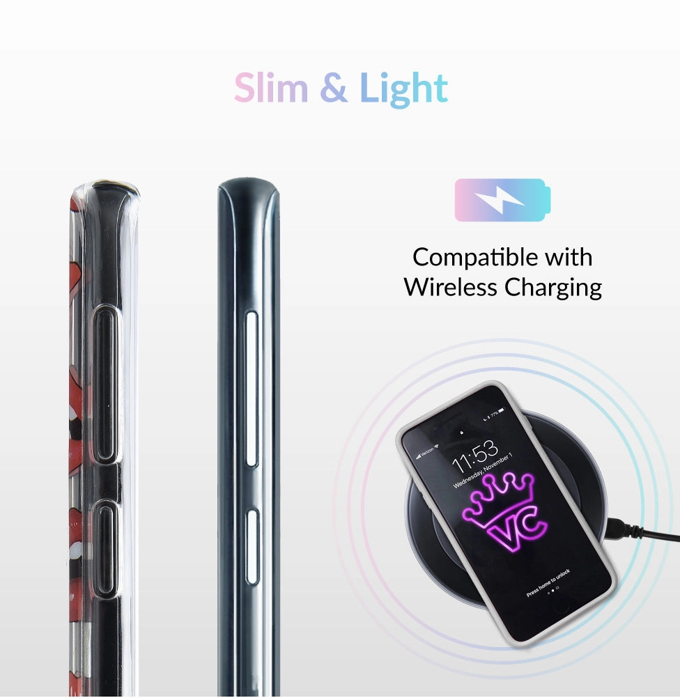 Red Lips Samsung Galaxy Clear Case