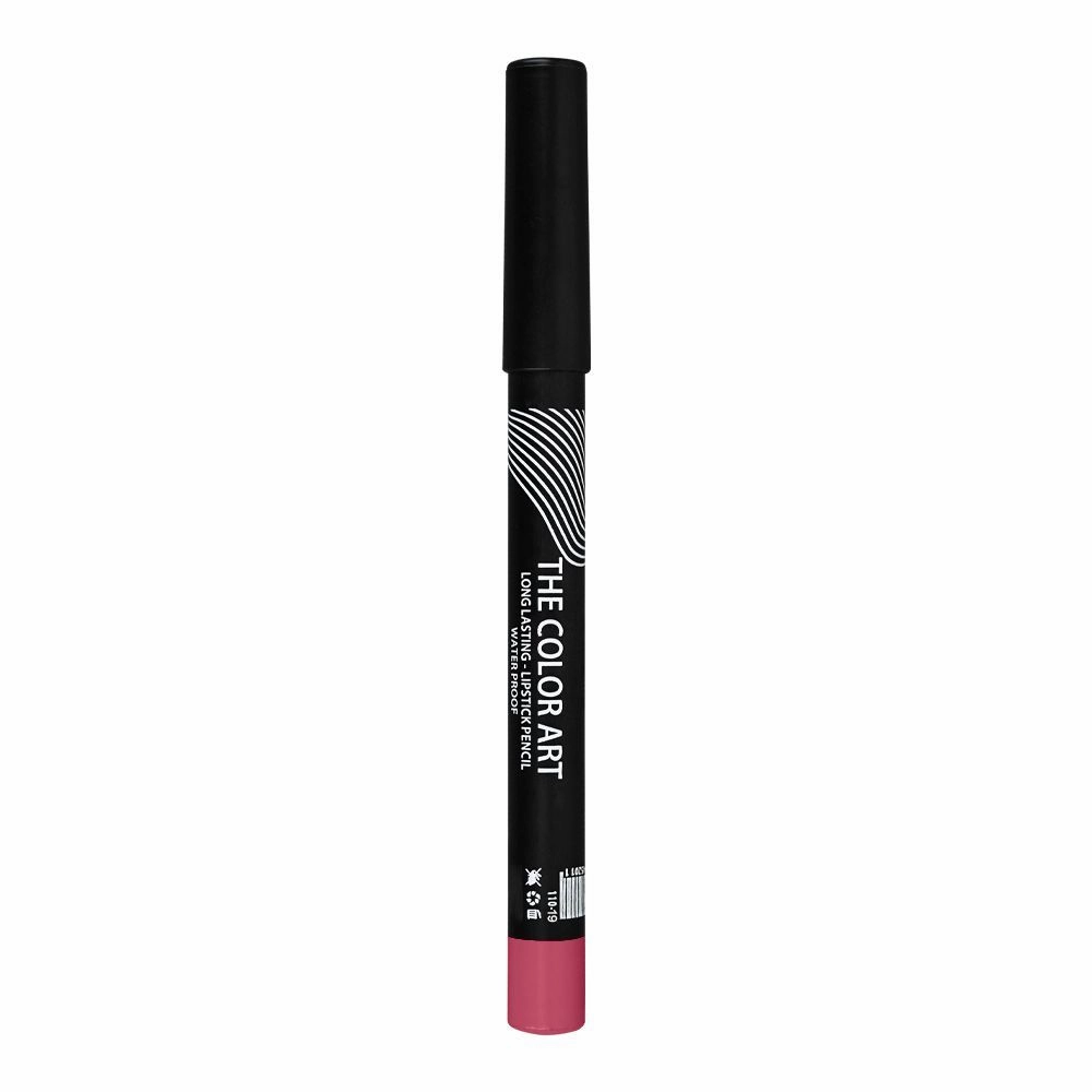Rivaj UK The Color Art Long Lasting Waterproof Lipstick Pencil, 34 Crimson