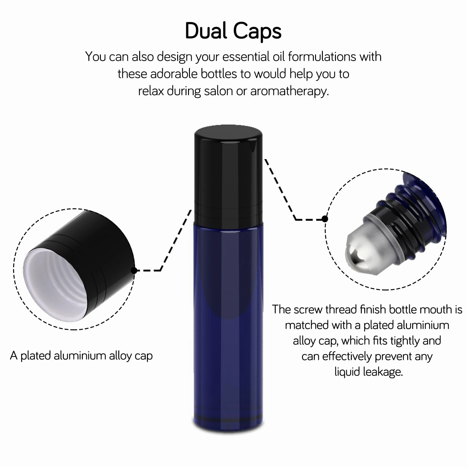 Roller Bottles for Oils 10 Ml (Amber Glass and Blue Glass, 6 Pack, 1 Extra Stainless Steel Balls, 12 Labels, 1 Opener, 1 Funnels Essential Oil Roller Bottles, Roller on Bottles