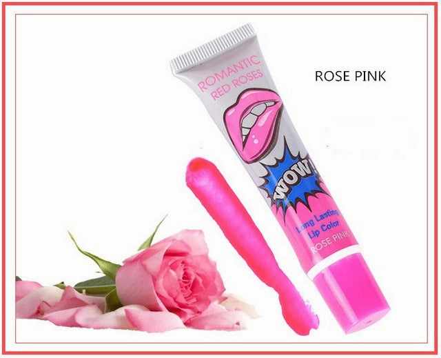 Romantic Bear 6 Color Waterproof Liquid Lipstick Beauty Red Wow Makeup Matte Lip Gloss Impermeavel lip gloss Cosmetics