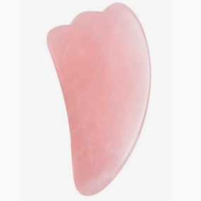 Rose Quartz Gua Sha Scraper Horn