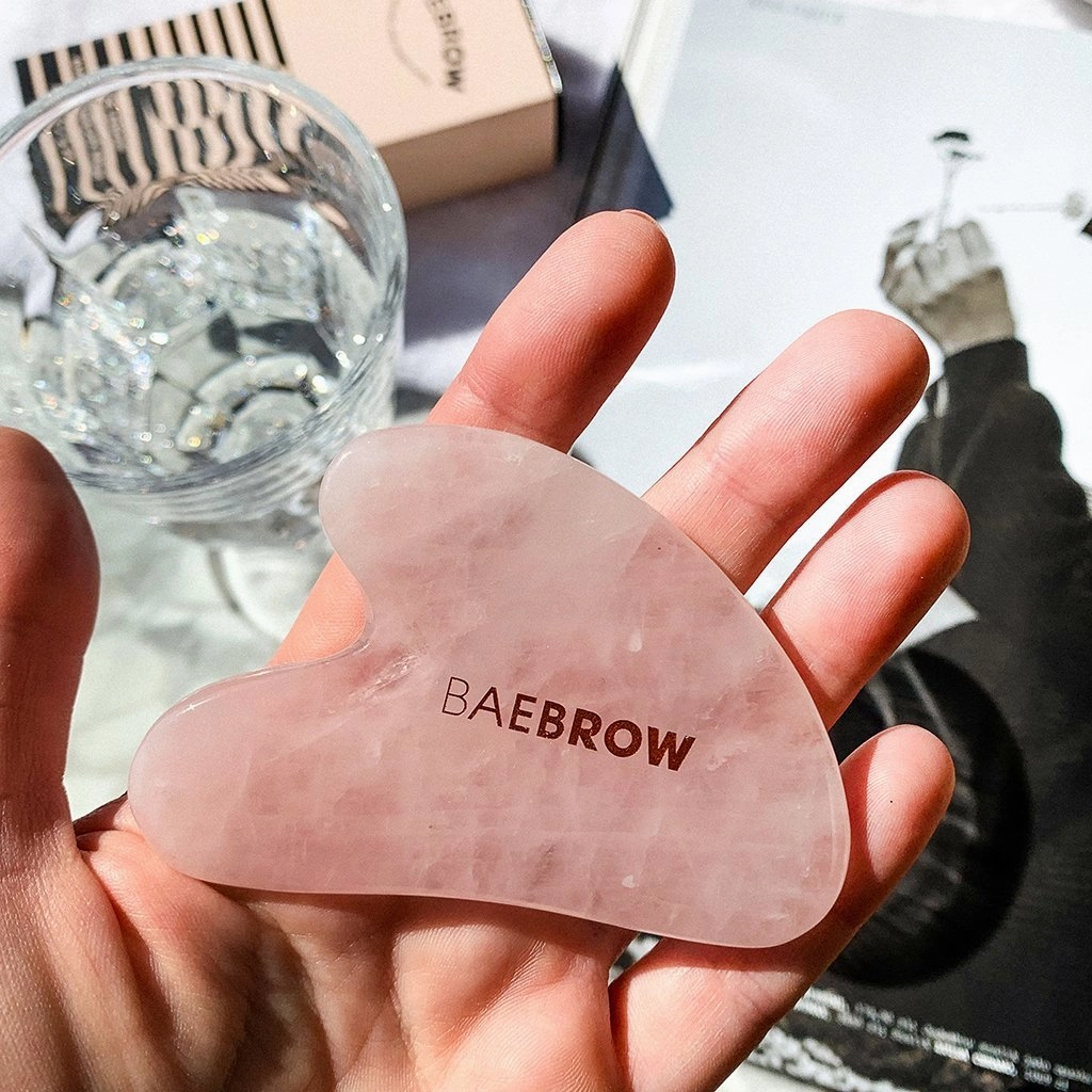 Rose Quartz Gua Sha Sculpt Tool