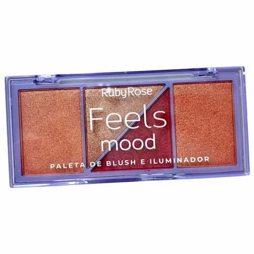 Ruby rose highlighter and blush palette (dark) -HB-7529/2