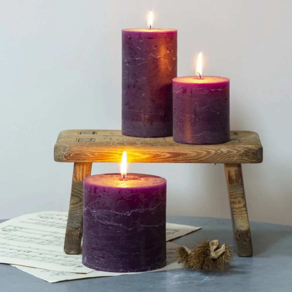 Rustic Pillar candle