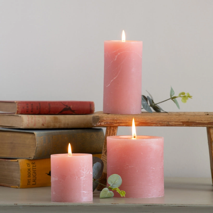 Rustic Pillar candle