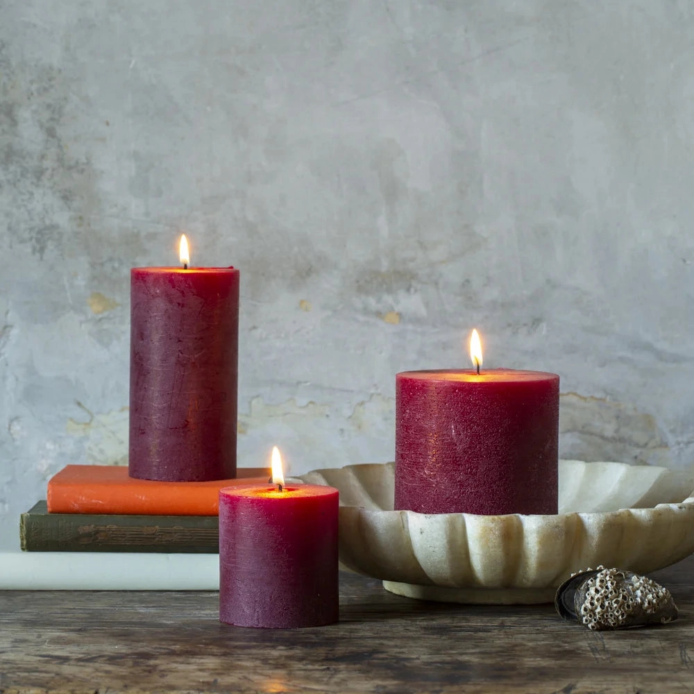 Rustic Pillar candle