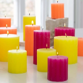 Rustic Pillar candle