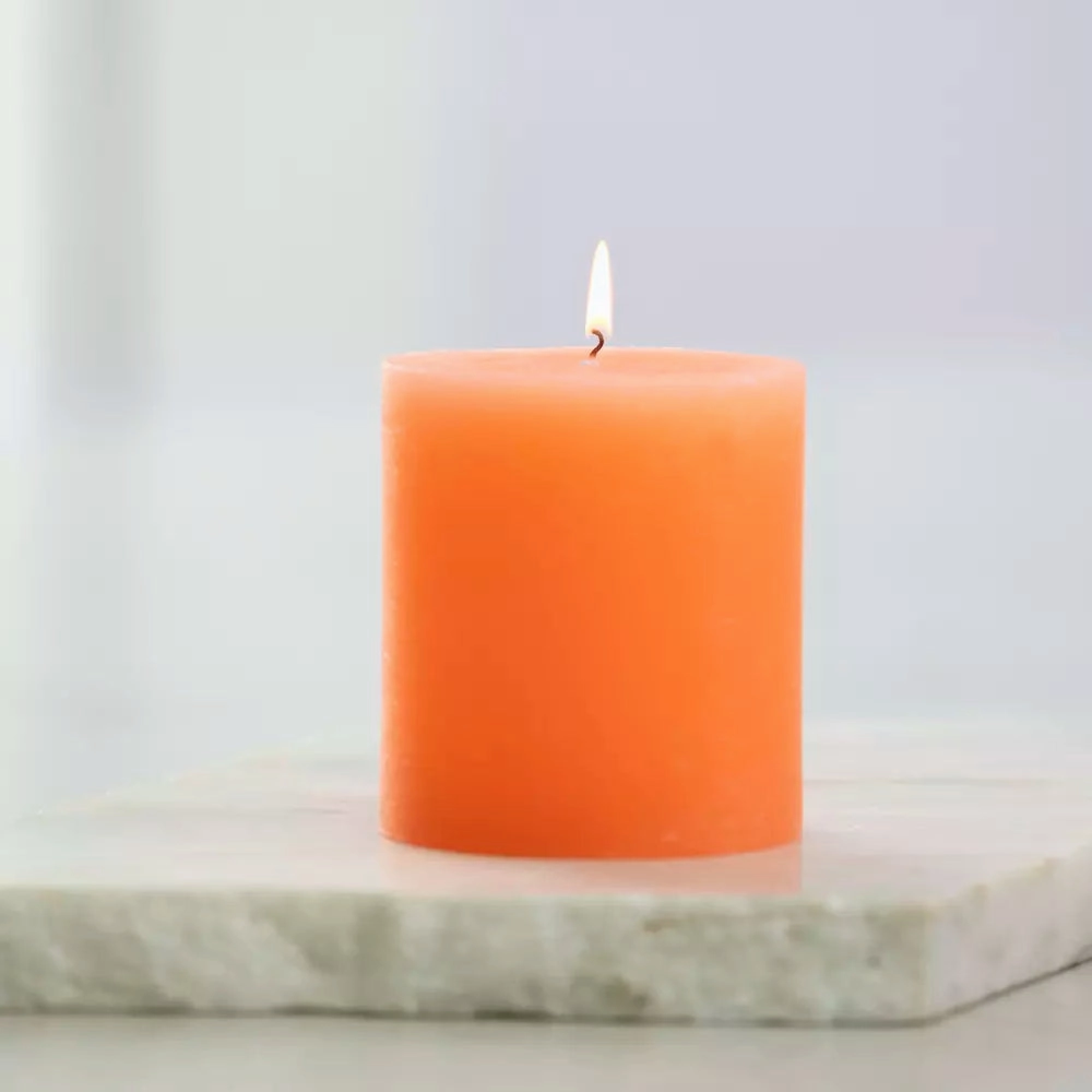 Rustic Pillar candle