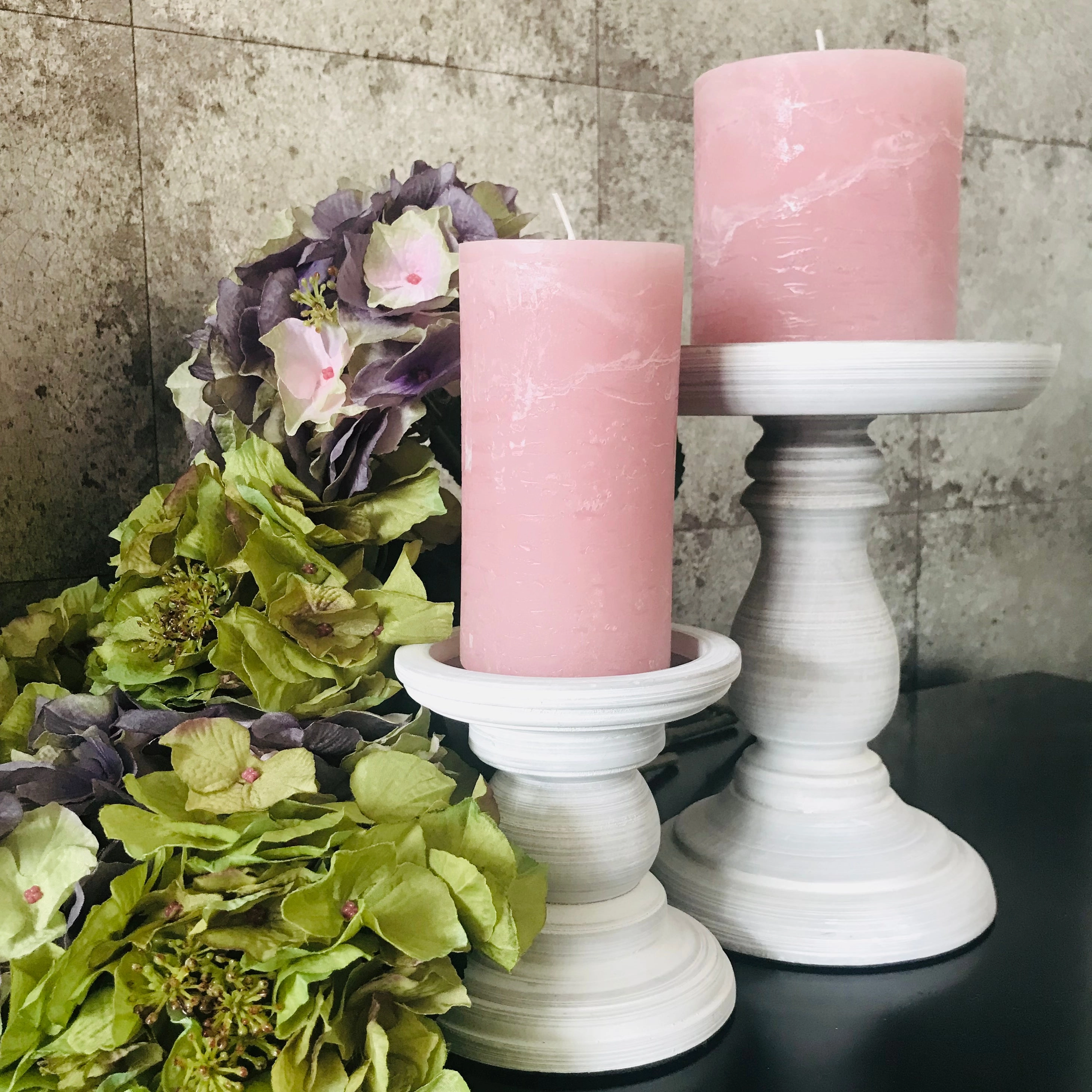 Rustic Pillar candle